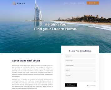 Brand Real Estate - Real Estate Wordpress Website Design- Seo - Facebook Ads